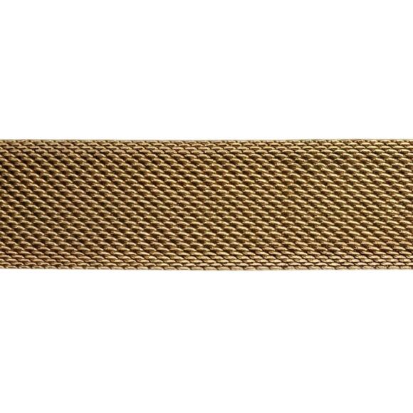 Gold Plated Mesh Vintage 1980s Bracelet with Buckle Clasp - Picture 5 of 6